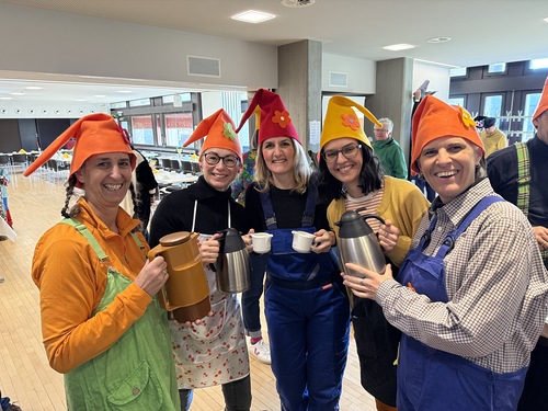 Nicole Sinnstein Göfner Chörle bei der Messe am Faschingssonntag und beim Faschings-Cafe im Carl-Lampert-Saal